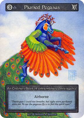 Plumed Pegasus — Alpha card