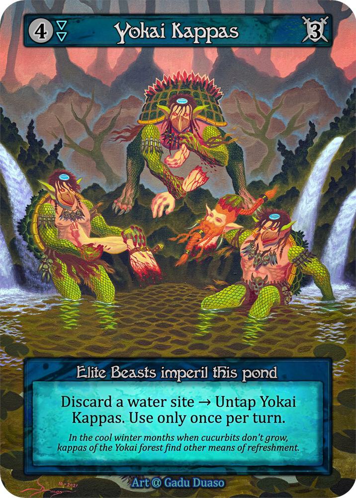 Yokai Kappas — Alpha card