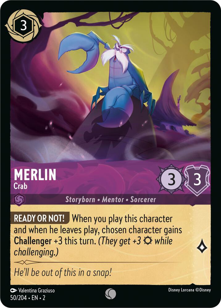 Merlin - Crab - Rise of the Floodborn - Disney Lorcana - TCGplayer.com