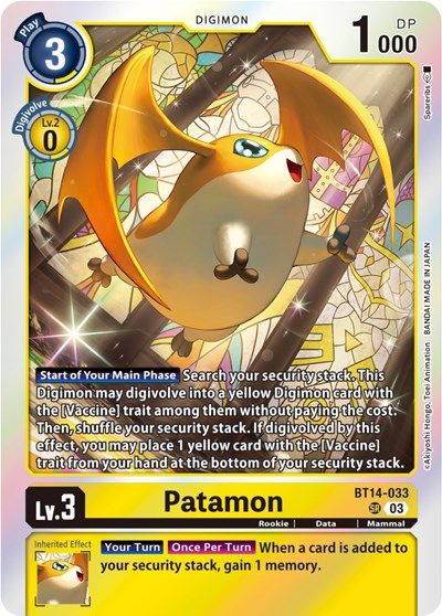 Patamon Blast Ace card price
