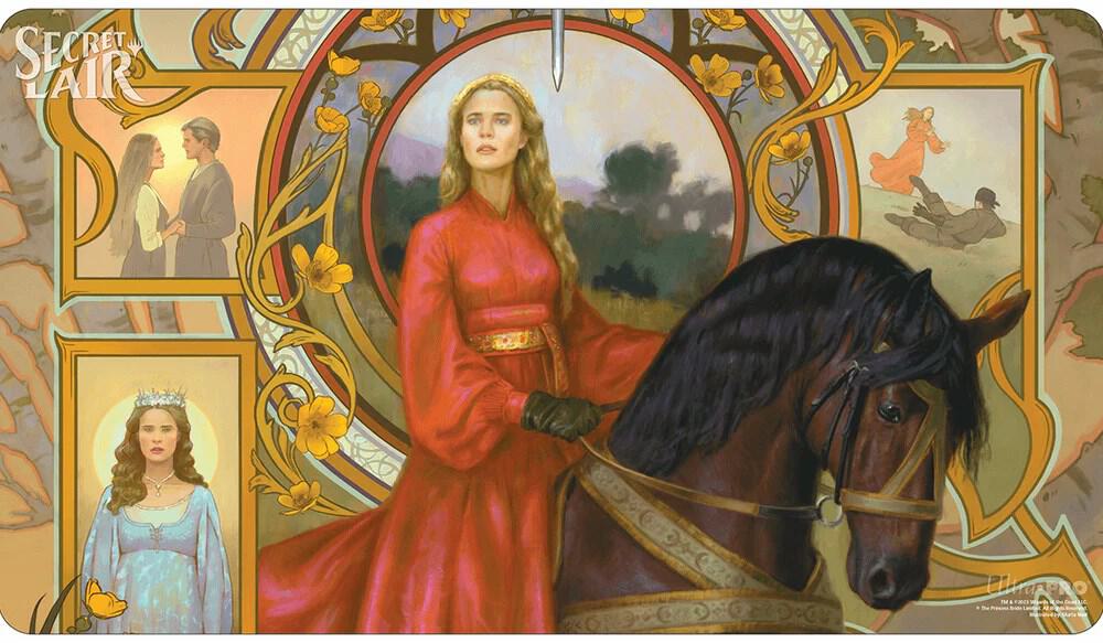 Secret Lair Spookydrop 2023: Buttercup, Provincial Princess Standard Gaming Playmat for Magic: The Gathering — sealed Ultra PRO product photographed on a white background