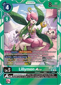 Lillymon ACE - Blast Ace - Digimon card