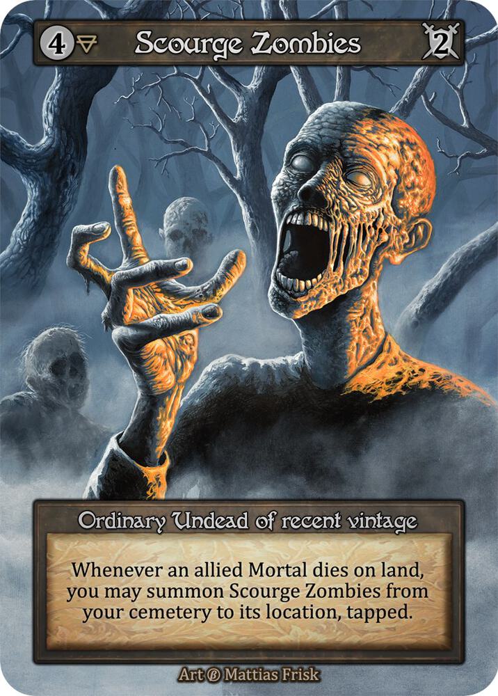 Scourge Zombies — Beta card