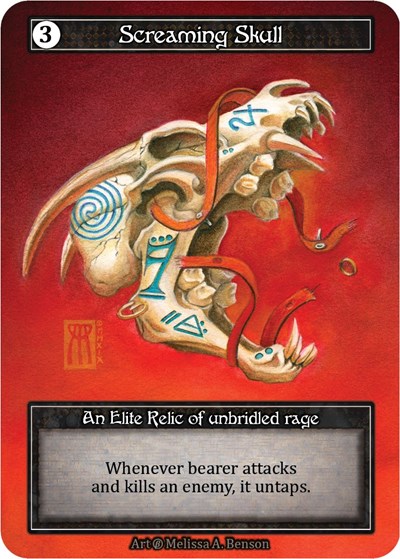 Screaming Skull (Foil) Beta card price
