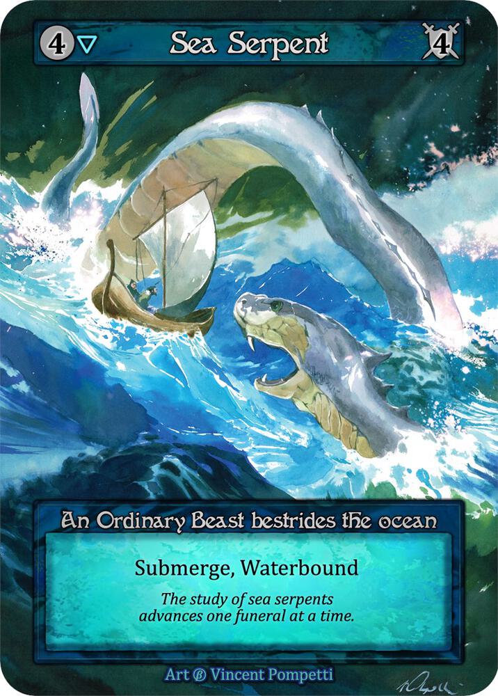 Sea Serpent — Beta card
