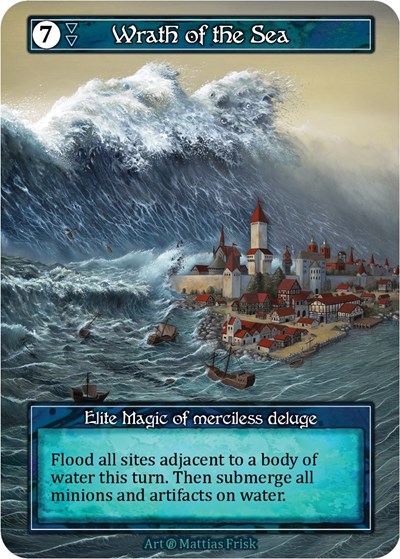 Wrath of the Sea (Foil) Beta card price