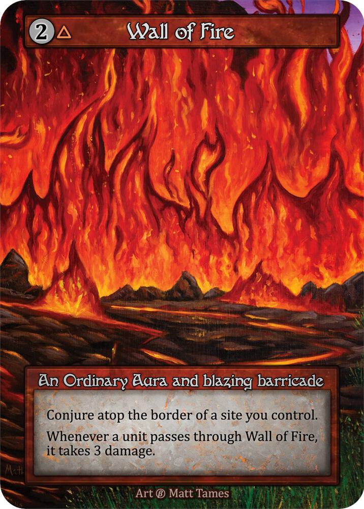 Wall of Fire - Beta - Sorcery: Contested Realm - TCGplayer.com