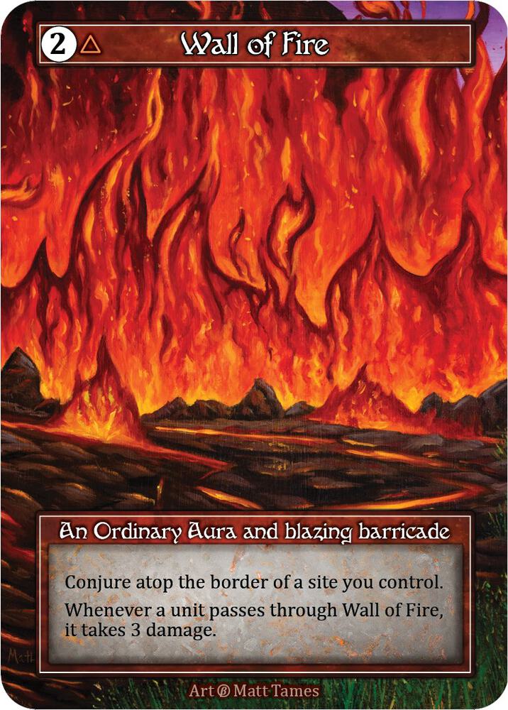 Wall of Fire (Foil) - Beta - Sorcery: Contested Realm - TCGplayer.com
