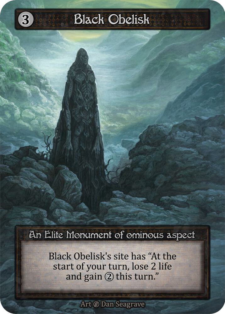 Black Obelisk — Beta card