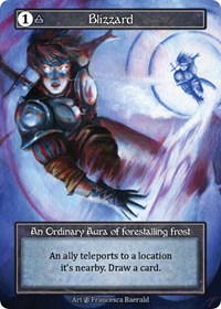 Blizzard (Foil) (Misprint) - Beta - Sorcery: Contested Realm card