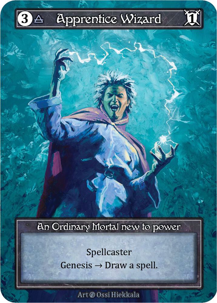 Apprentice Wizard (Foil) - Beta - Sorcery: Contested Realm