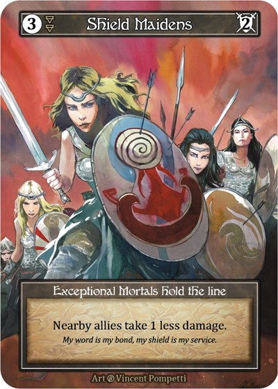 Shield Maidens (Foil) Beta card price