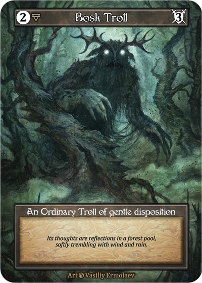 Bosk Troll (Foil) Beta card price