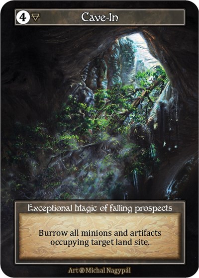 Cave-In (Foil) Beta card price