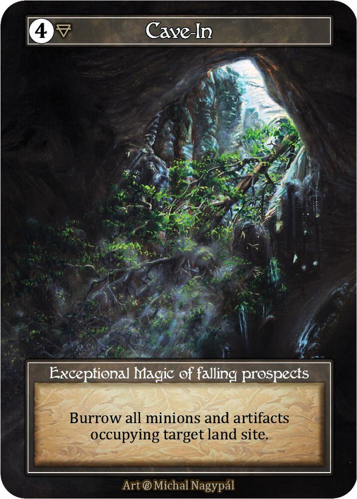 Cave-In (Foil) - Beta - Sorcery: Contested Realm - TCGplayer.com