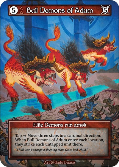 Bull Demons of Adum (Foil) Beta card price