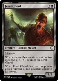 Feral Ghoul - Universes Beyond: Fallout - Magic: The Gathering card