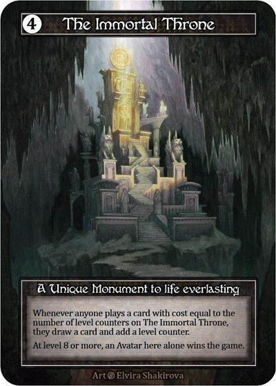 The Immortal Throne (Foil) Beta card price