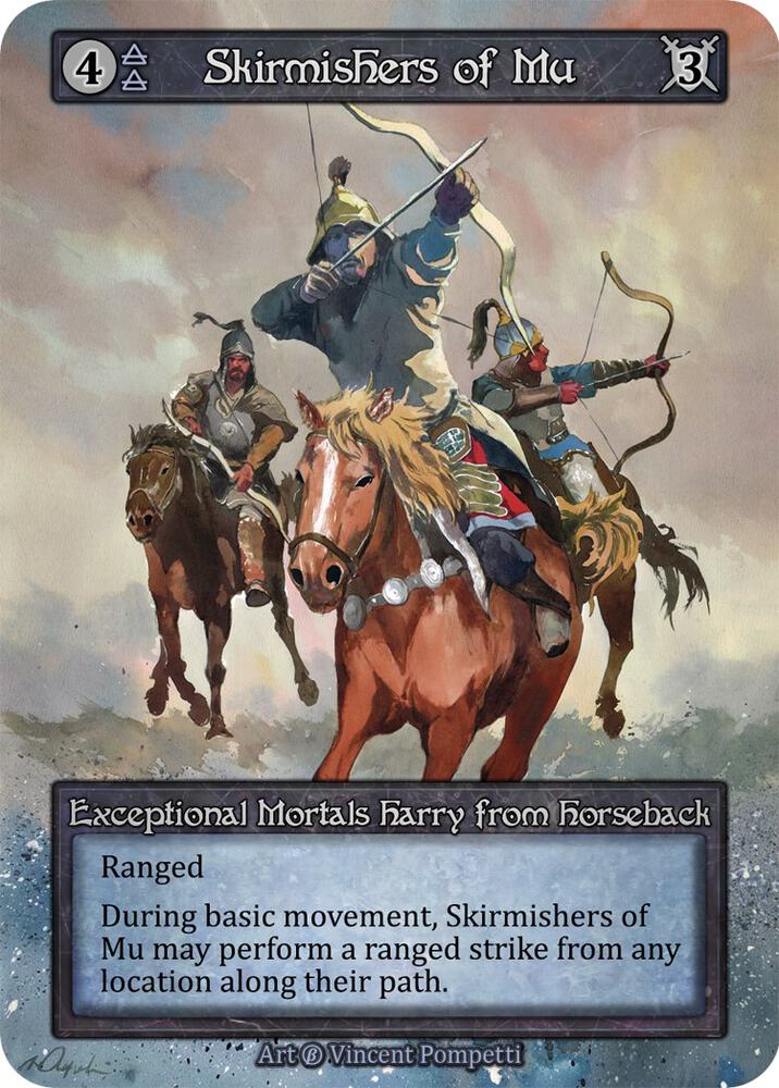 Skirmishers of Mu — Beta card