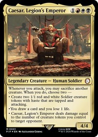 Caesar, Legion's Emperor - Universes Beyond: Fallout - Magic: The Gathering card