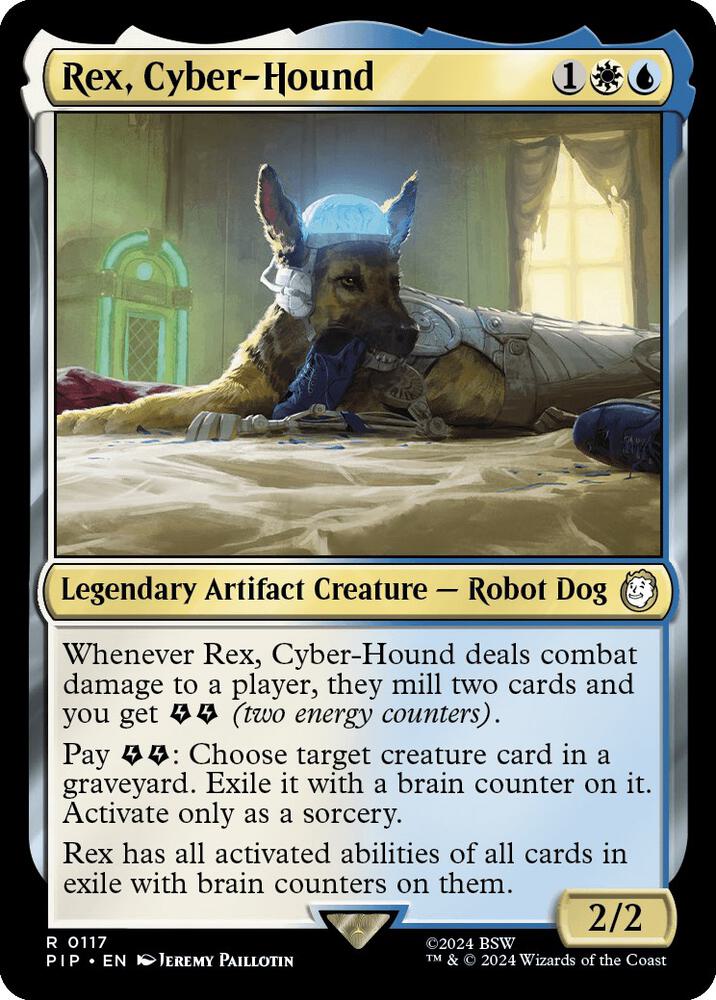 Rex, Cyber-Hound 117 card