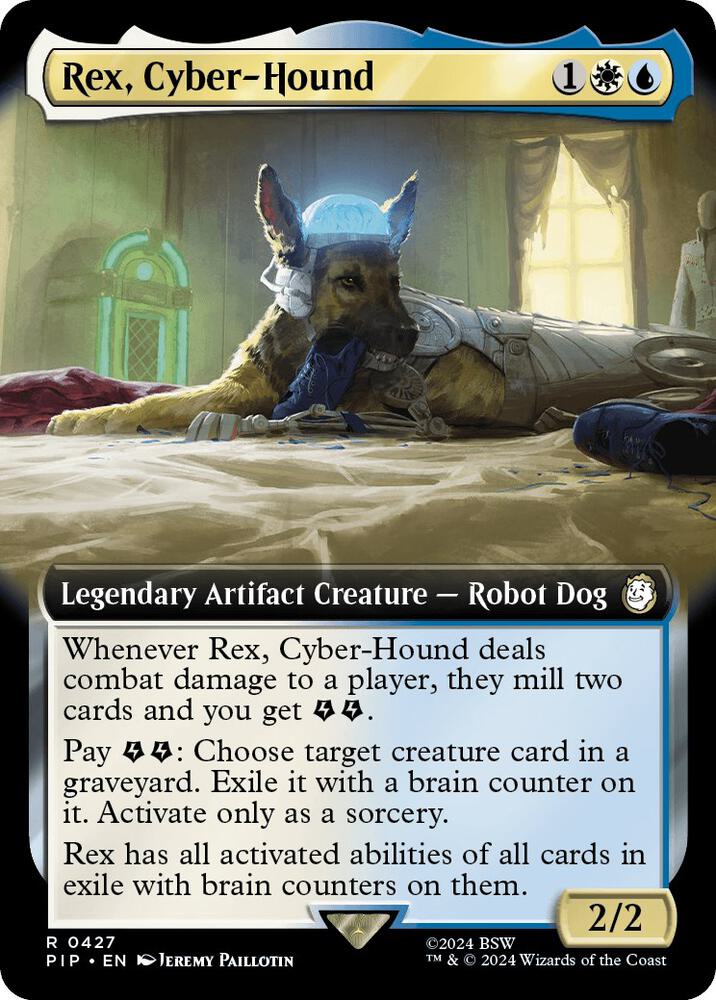 Rex, Cyber-Hound (Extended Art) 427 card