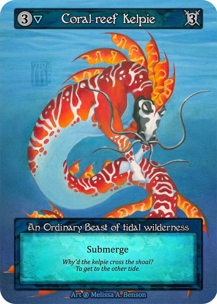 Coral-Reef Kelpie — Beta card