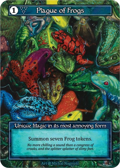 Plague of Frogs (Foil) Beta card price