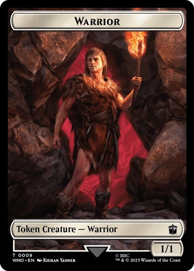 Warrior // Clue (0021) Double-Sided Token