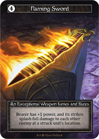 Flaming Sword (Foil) Beta card price