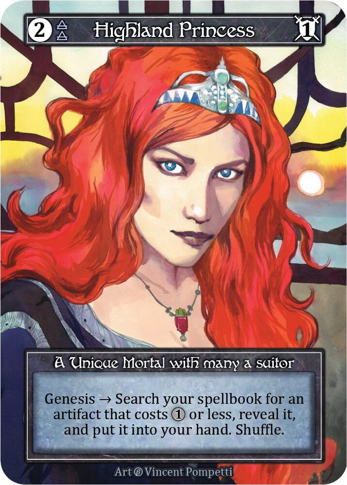 その他 SORCERY Highland Princess Highland Princess (Foil) - Beta - Sorcery: Contested Realm