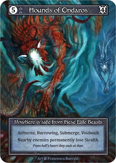 Hounds of Ondaros (Foil) Beta card price