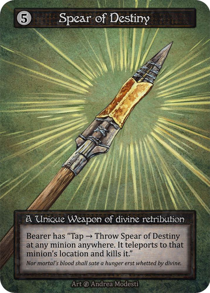 Spear of Destiny — Beta card