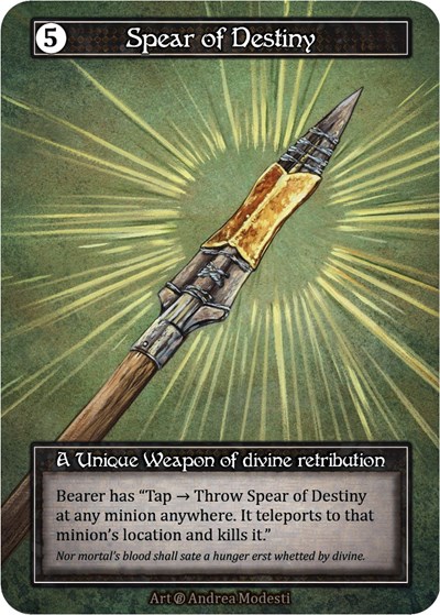 Spear of Destiny (Foil) Beta card price
