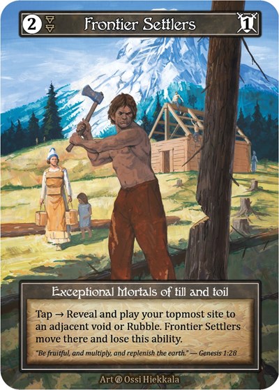 Frontier Settlers (Foil) Beta card price