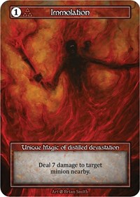 Immolation (Foil) - Beta - Sorcery: Contested Realm card