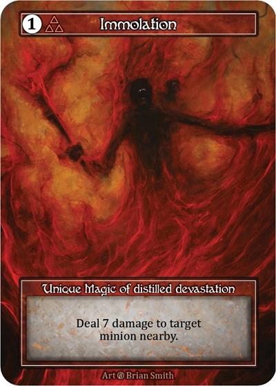 Immolation (Foil) Beta card price