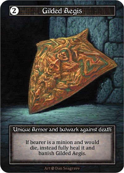 Gilded Aegis (Foil) Beta card price