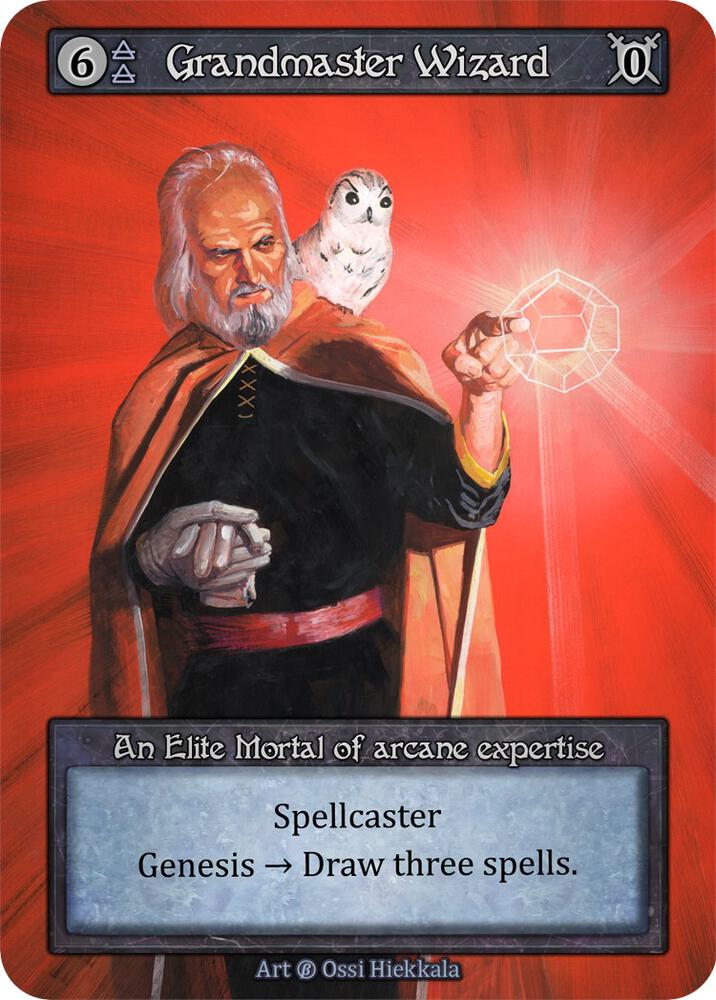 Sorcery TCG Grandmaster Wizard β foil Grandmaster Wizard FOIL - Sorcery Contested Realm - Alpha