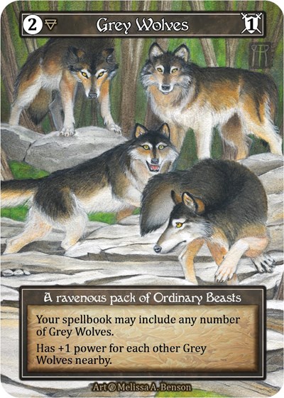 Grey Wolves (Foil) Beta card price