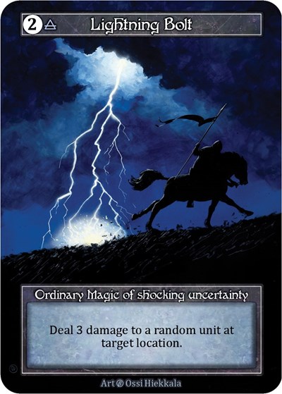 Lightning Bolt (Foil) Beta card price