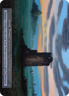 Lone Tower — Beta card