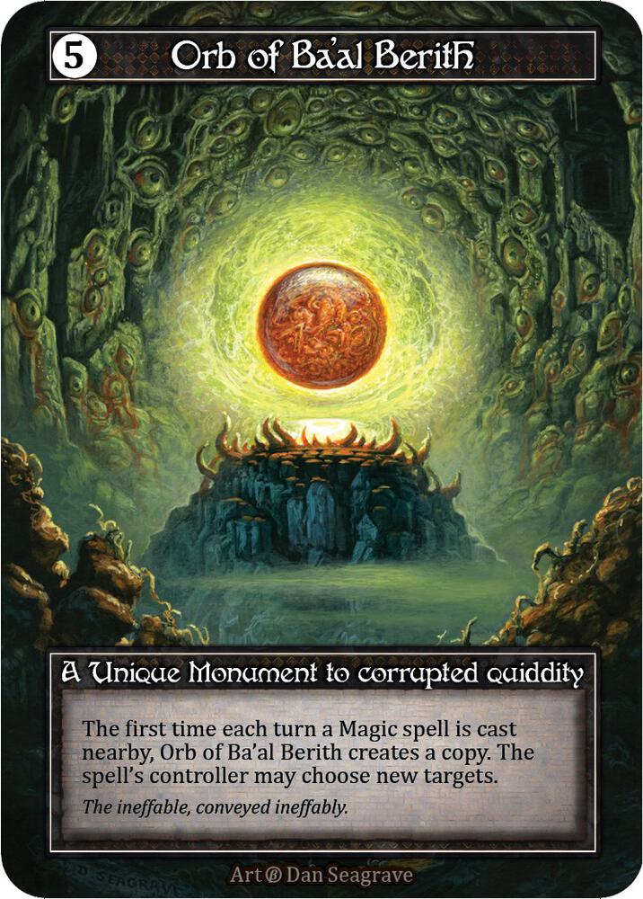 Sorcery TCG Orb of Baal Berith β foil Sorcery: Contested Realm Orb of Baal Berith Beta Unique Foil