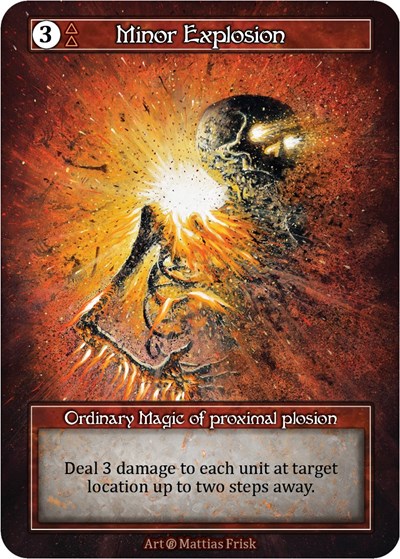 Minor Explosion (Foil) Beta card price