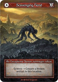 Scavenging Fiend (Foil) - Beta - Sorcery: Contested Realm card