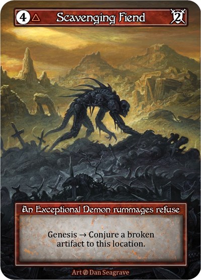 Scavenging Fiend (Foil) Beta card price