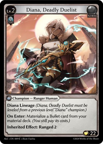 Diana, Deadly Duelist card