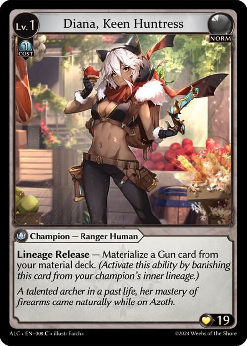 Diana, Keen Huntress - Alchemical Revolution - Grand Archive TCG