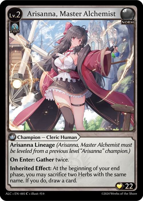 Arisanna, Master Alchemist - Alchemical Revolution - Grand Archive
