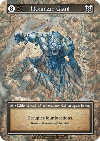 Mountain Giant (Foil) Beta card price